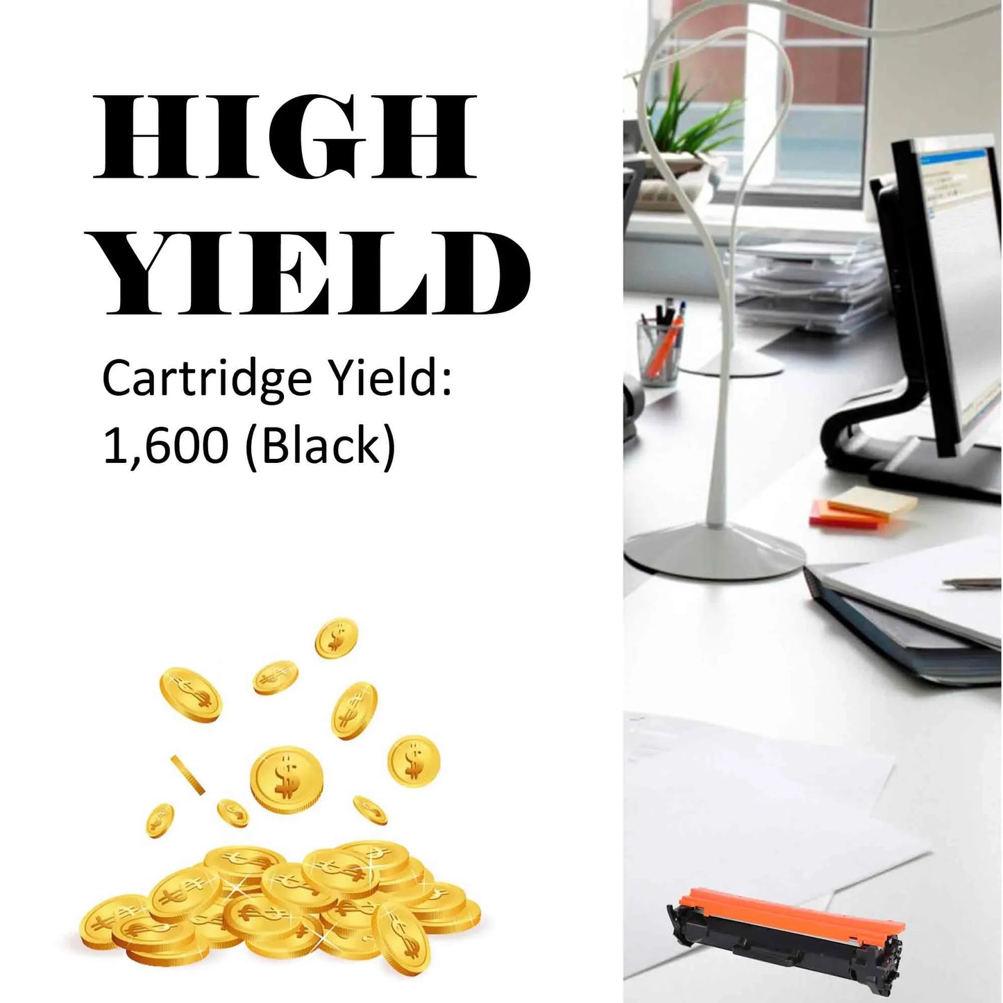 17A Toner Cartridge 4-Pack WITH CHIP Compatible for HP 17A CF217A for HP Laserjet Pro M102w M102a, MFP M130nw M130fw M130fn M130a Printer (Black)