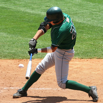 JASCOPRO Baseball Batting Gloves for Youth, L Size, 1 Pair, Black