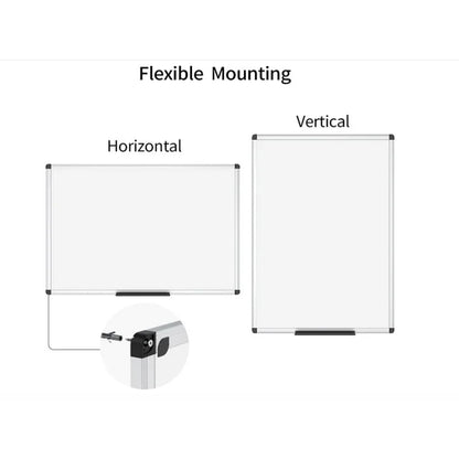 TNTANTS White Board Dry Erase, Magnetic Large Dry Erase Board Whiteboard for Wall, Aluminum Frame Hanging Whiteboard Marker Board Writing Board for Home, School, Office, Classroom with Eraser, Marker