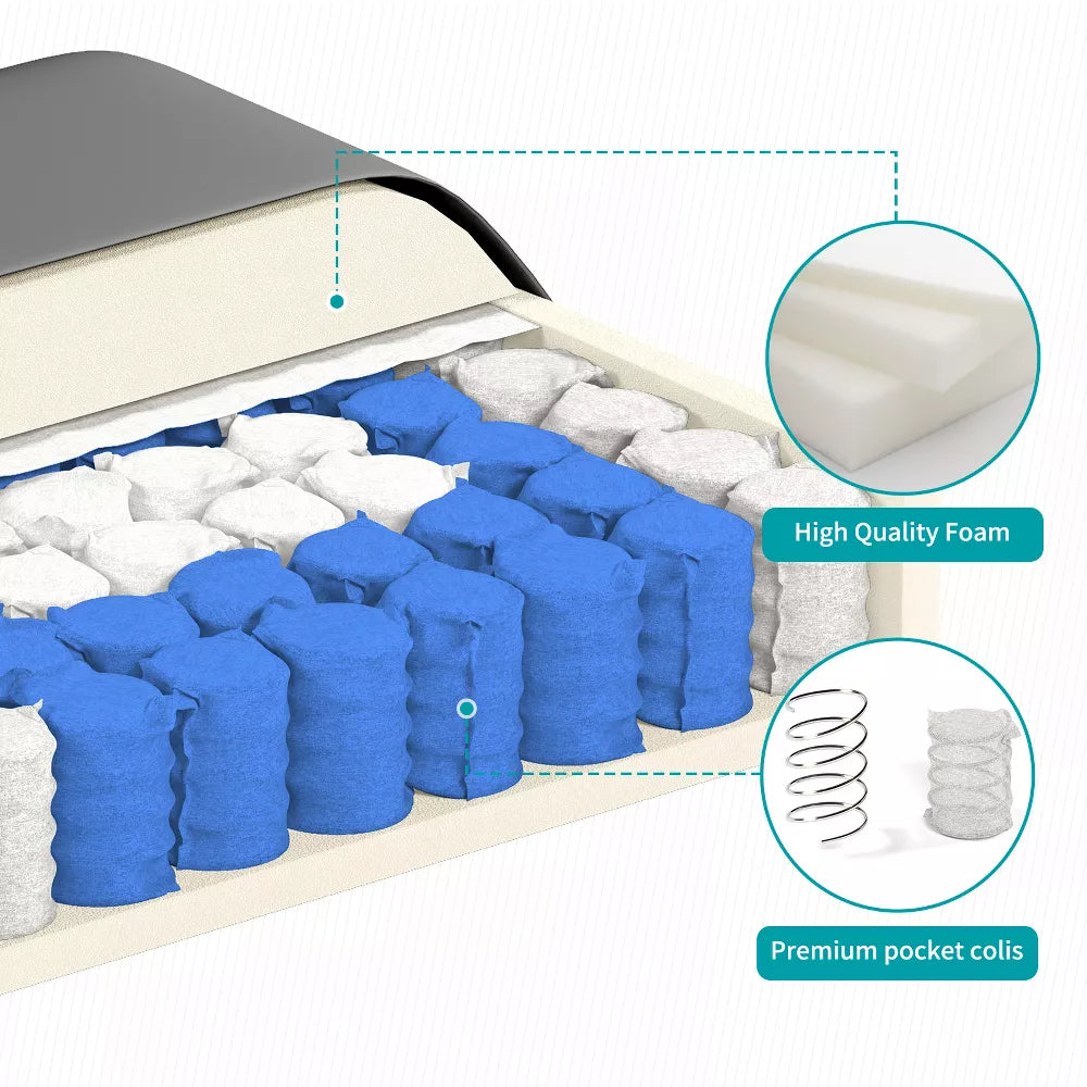 Mjkone 3-Seat Convertible L-Shaped Sectional Sofa w/ Reversible Storage Ottoman & Cup Holders - Modern, Space-Saving for Living Room/Office