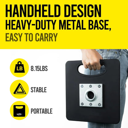 JASCOPRO Metal Baseball Batting Tee, Adjustable Height 24" to 46", Black & Silver