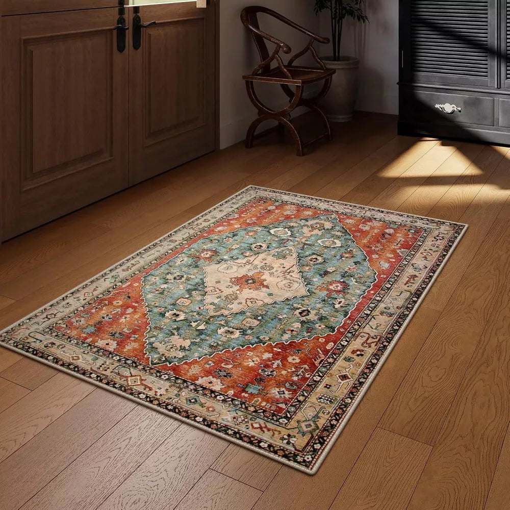 Lahome Washable Modern Area Rug-Soft Carpet for Living Room, Bedroom, or Office