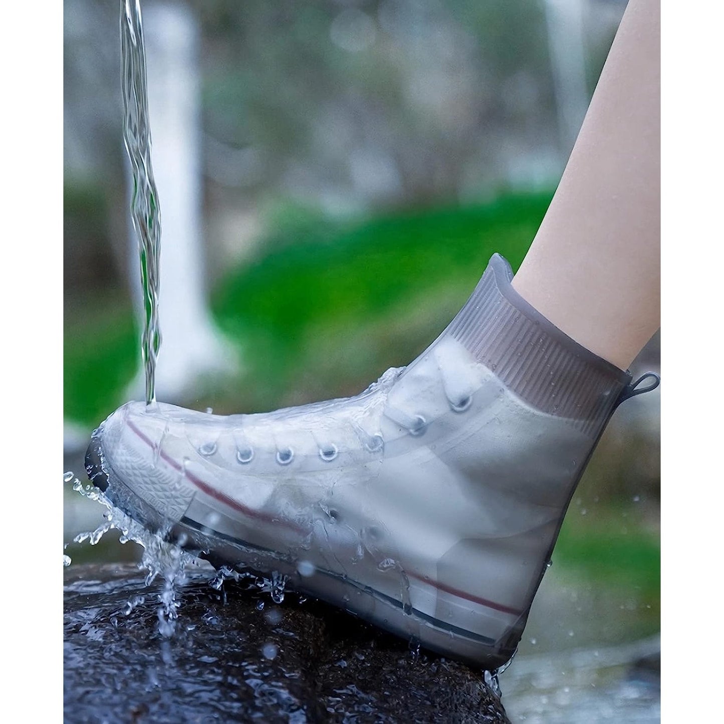 Waterproof Shoe Covers, Reusable Shoe Covers Non-Slip Shoes Boots for Outdoor Cycling Camping Fishing Travel