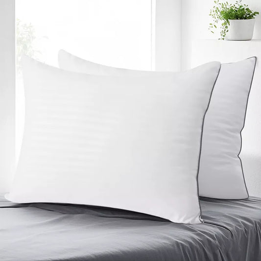Hyleory Ultra Soft 100% Polyester Bed Pillows for Heavenly Dreams  Choose Your Perfect Size!