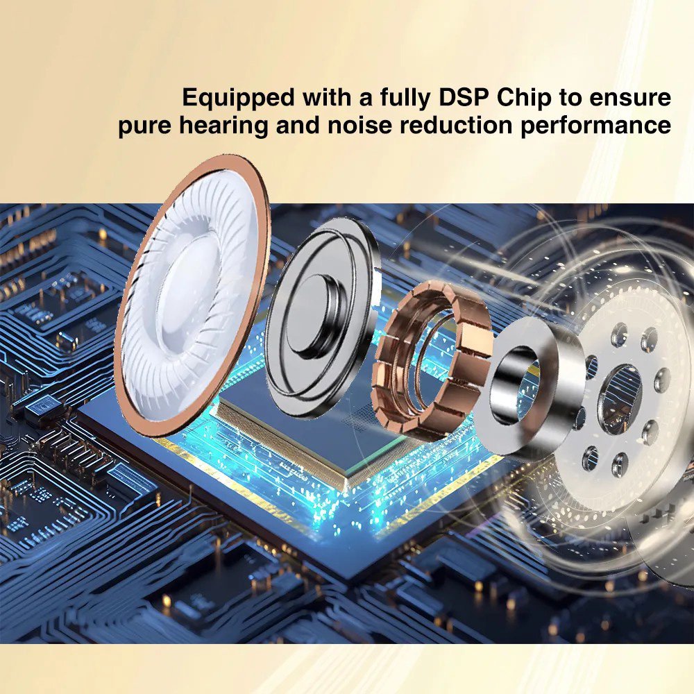 Delmicure Hearing Aids, model 1631 in Beige color