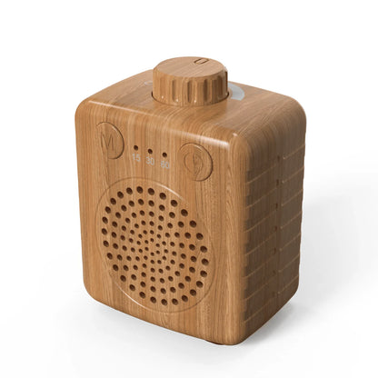 Fansbe Sleep Travel Size, White Noise Machine Baby Portable, Small Adults Sound Machine (Wood)