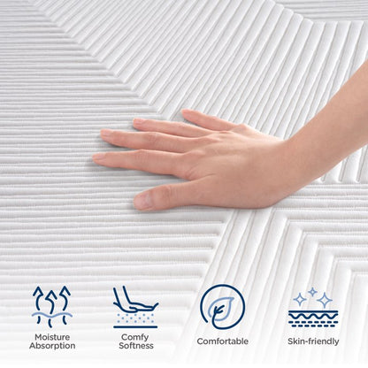 DIGLANT 14Inch Queen Hybrid Soft Medium Plush Memory Foam Mattress, Queen Size Mattress with 7-Zone Pocket Springs, Mattress in a Box for Pressure Relief, CertiPUR-US Certified