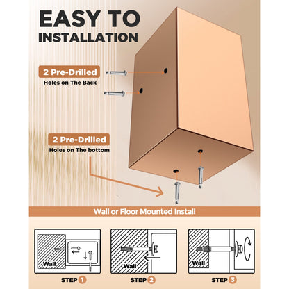 RXDSAFE 4.0 Cuft Large Safe Box, Home Safe Security Box With Fireproof Document Bag, LCD Screen, Sensor Light Black