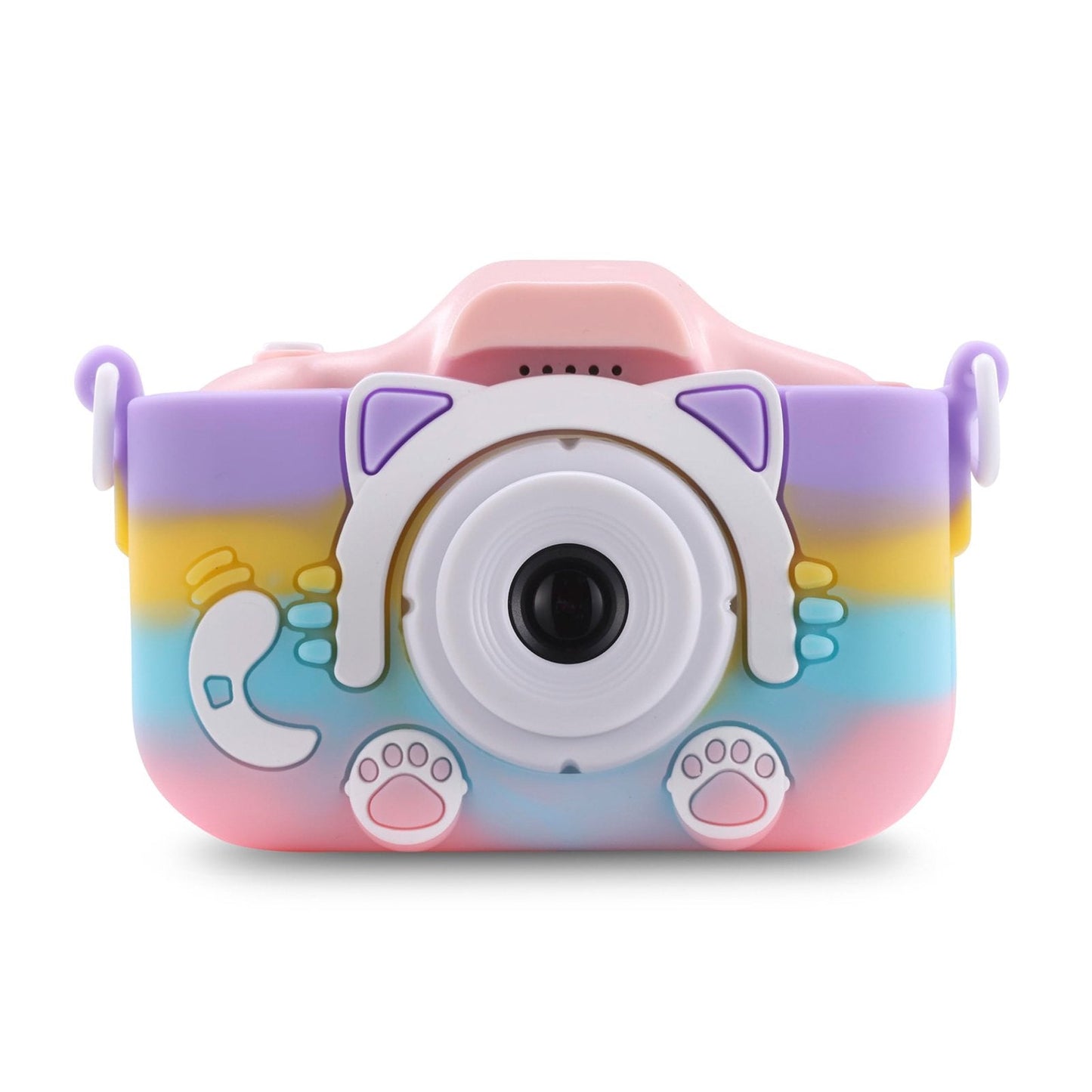 MARVUE Kids Digital Camera with Cute Silicone Cover, Boys Girls Toy Cameras for Ages 3-10 Pink