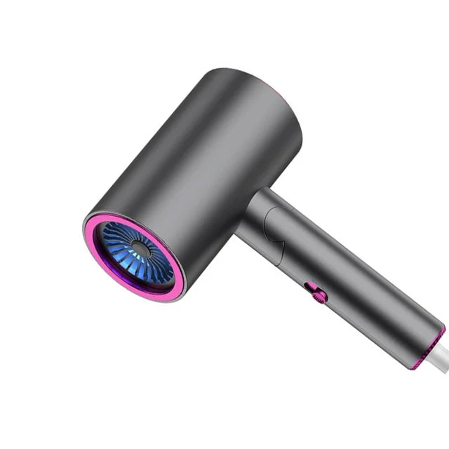 Hair dryer, household high-power quick-drying electric hair dryer blue light hair care electric hair dryer tube