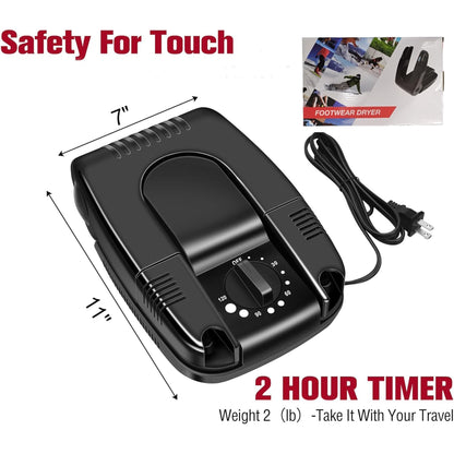 BAOKALER Portable Electric Shoes Boots Dryer and Warmer with Folding and Drying Adjustable Rack