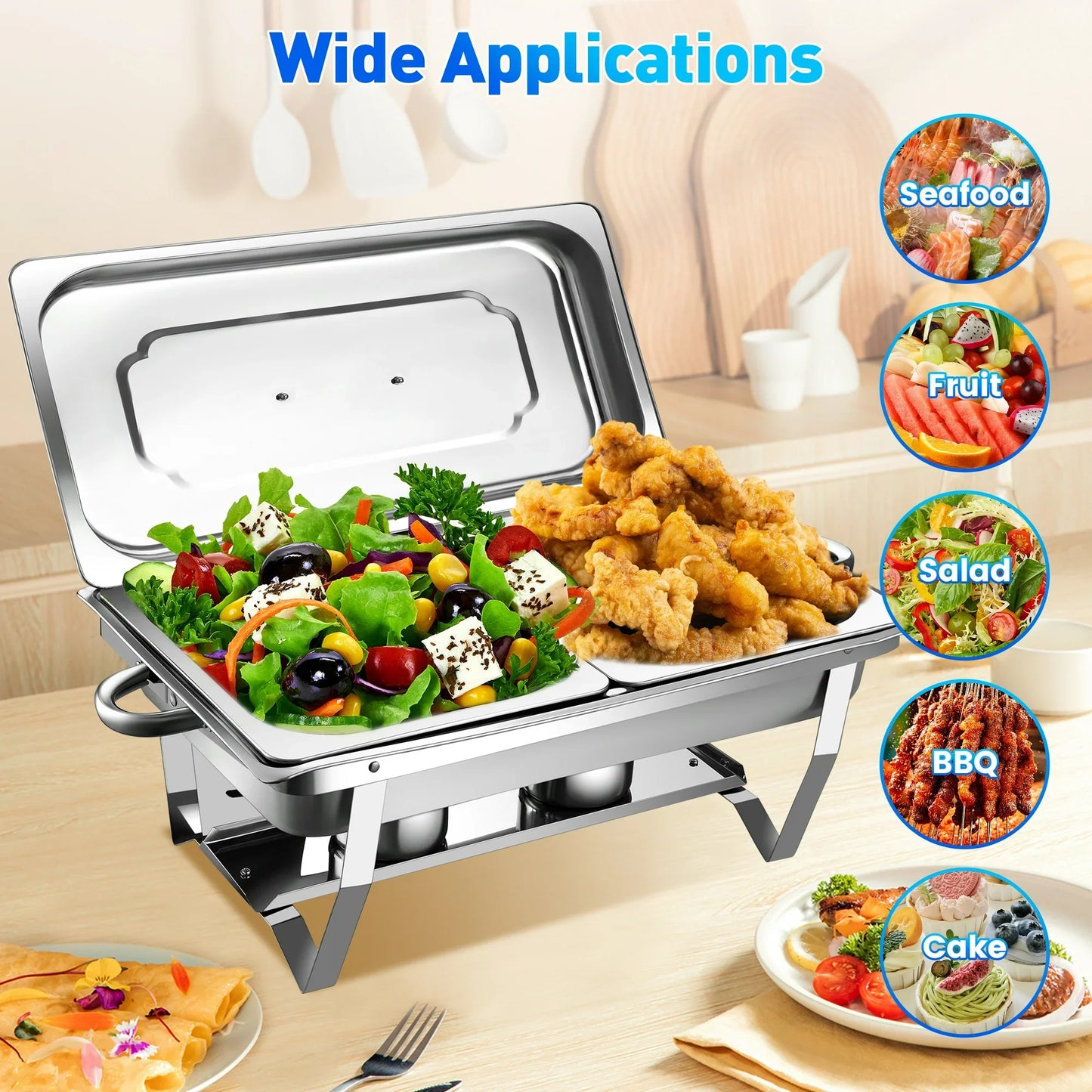 DOULAMI Chafing Dish Buffet Set 2 Pack