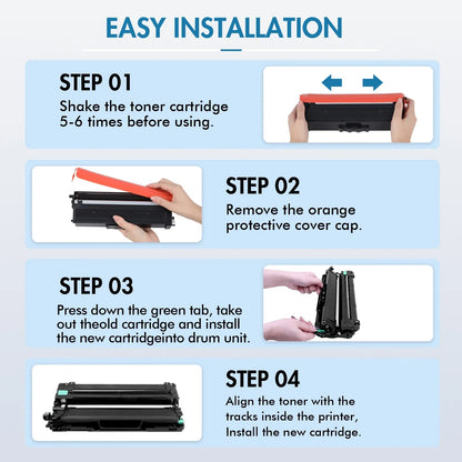 TN431 Colorich High Yied Toner Cartridge for Brother TN431 TN433 TN436 HL-L8360CDW MFC-L8900CDW HL-L8260CDW L8360CDWT MFC-L8610CDW Printer Ink (KCMY, 4-Pack)