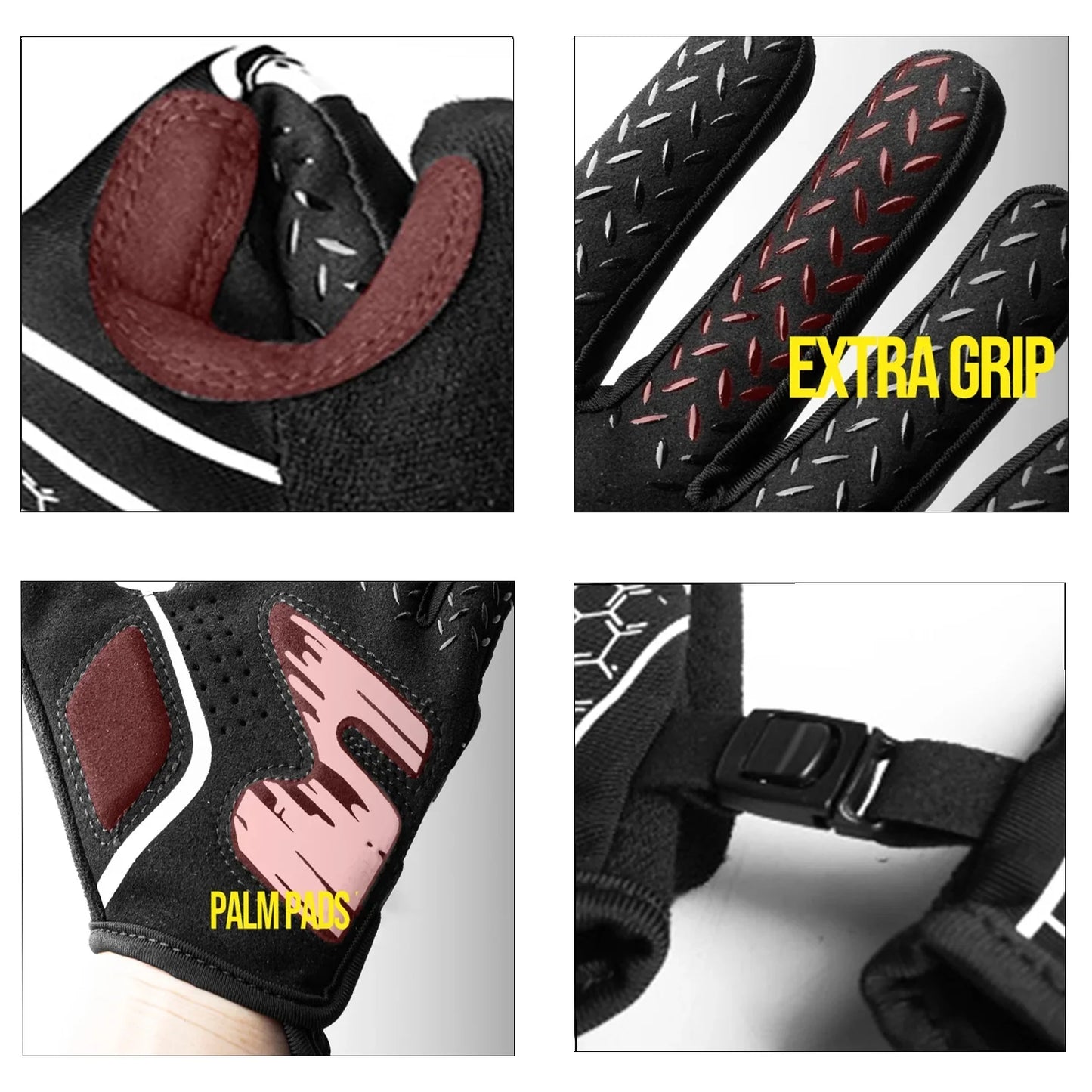 JASCOPRO Baseball Batting Gloves for Youth, L Size, 1 Pair, Black