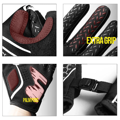 JASCOPRO Baseball Batting Gloves for Youth, L Size, 1 Pair, Black