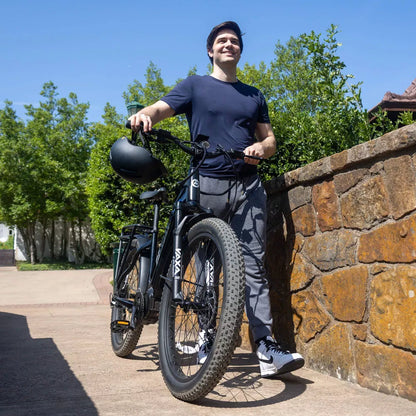 GOTRAX Adult MX1 Mid Drive 27.5" Step Through Electric Hybrid Bike - Black