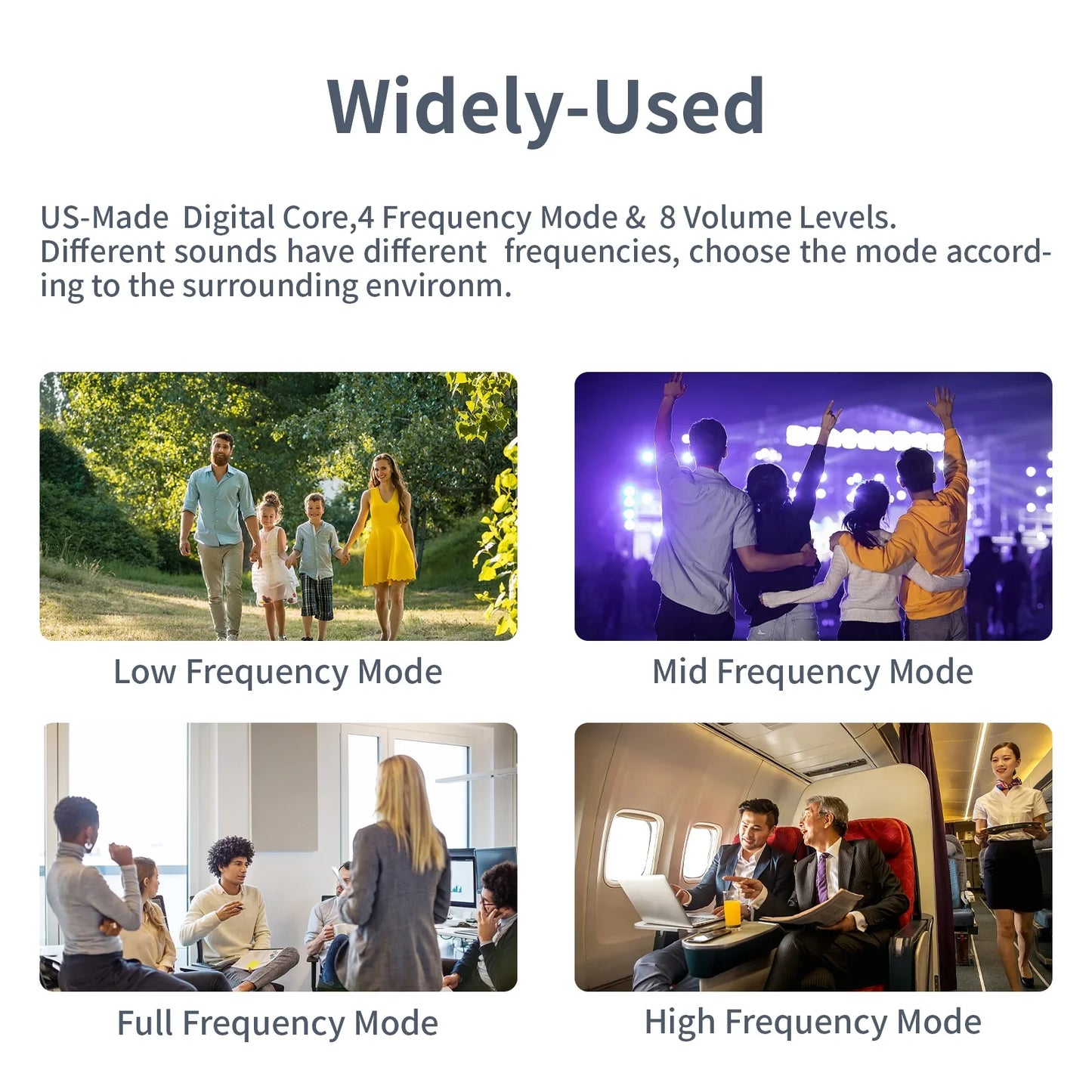 Delmicure Hearing Aids, Portable and Comfortable Digital Hearing Amplifiers with 32 Channel&4 Mode Interface for Moderate to Severe Hearing Loss in the Elderly, White