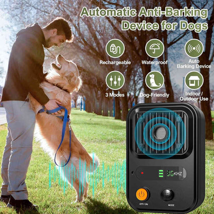 Anti Barking Devices, Auto Dog Barking Control Devices with 3 Modes, Rechargeable Ultrasonic Dog Bark Box Dog Barking Deterrent Devices, 50Ft Effective Stop Barking Dog Devices