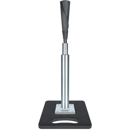 JASCOPRO Metal Baseball Batting Tee, Adjustable Height 24" to 46", Black & Silver