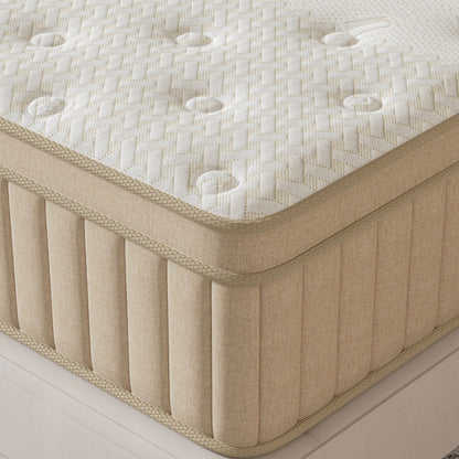 GUUKIN Queen Mattress, 12 Inch Hybrid Gel Memory Foam Mattress with Individually Wrapped Pocket Coils, Medium Firm Support, Pressure Relief, Mattress in a Box