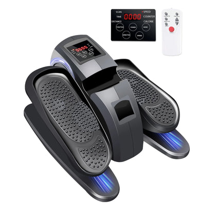 Under Desk Elliptical Machine, Leg Exerciser for Seniors Fuly Assembled, Quiet & Portable Electric Seated Pedal Exerciser Adjustable Speeds with Remote Control