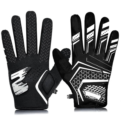 JASCOPRO Baseball Batting Gloves for Youth, L Size, 1 Pair, Black