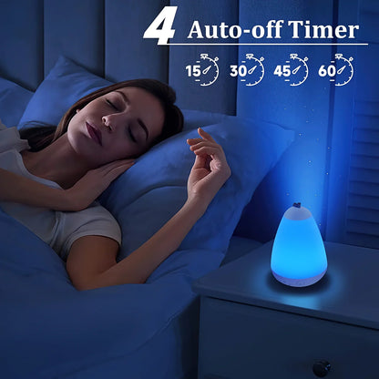 Fansbe White Noise Sound Machine Portable with 20 Soothing Sounds with Night Light