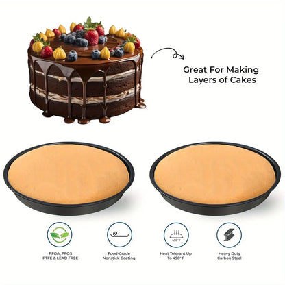 Premium 17 Piece Bakeware Sets | Carbon Steel, Non Stick & Oven Safe up to 500¡ãF | Complete Baking Kit includes 9 Inch Round Cake Pans - Spring Form Pan - Cookie Sheets - Muffin Pan & much more