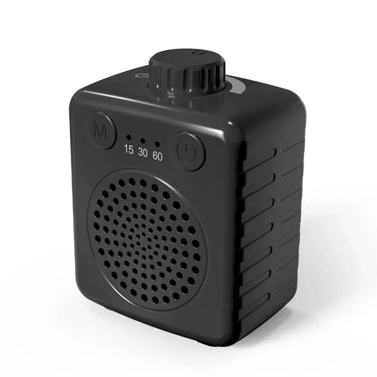 Fansbe Sleep Small Adult Sound Machine Travel Size, White Noise Machine Baby Portable(Black)