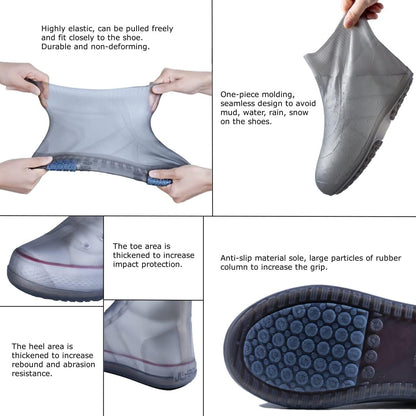Waterproof Shoe Covers, Reusable Shoe Covers Non-Slip Shoes Boots for Outdoor Cycling Camping Fishing Travel