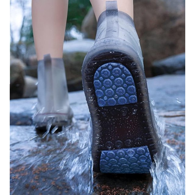 Waterproof Shoe Covers, Reusable Shoe Covers Non-Slip Shoes Boots for Outdoor Cycling Camping Fishing Travel
