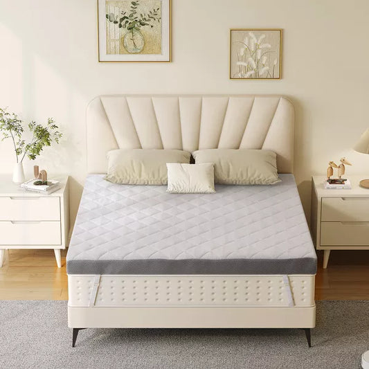 Vipbear 3 Inch Extra Firm Mattress Topper, Pain Relieving Foam Bed Topper for Extra Support, Twin/Twin XL/Full/Queen/King Size