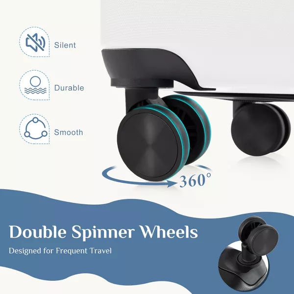 Wooakway Hardside Luggage with Spinner Wheels Expandable and TSA Lock Hard Shell Lightweight Roller Suitcase