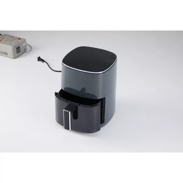 GreenEver Air Fryer 6 Quart Capacity with Window Square Air Fryer 12-in-1 Air Fry, Roast, Reheat, Dehydrate, Bake, Steam with 400F