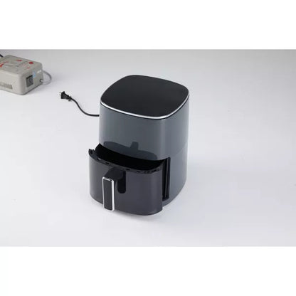 GreenEver Air Fryer 6 Quart Capacity with Window Square Air Fryer 12-in-1 Air Fry, Roast, Reheat, Dehydrate, Bake, Steam with 400F