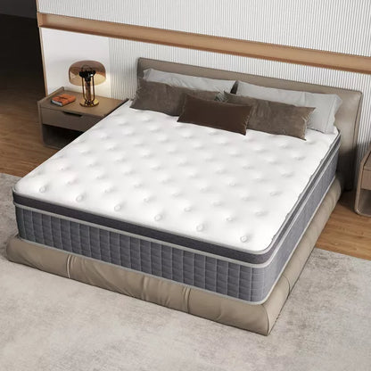 CHEVNI 10/12/14 Inch Mattress in a box Hybrid Spring Memory Foam Medium Firm