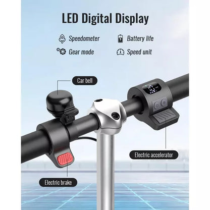 Mastgoal Electric Scooter for Kids,180W Motor 10mph Speed Electric Scooter with Adjustable Handlebar and LED Lights