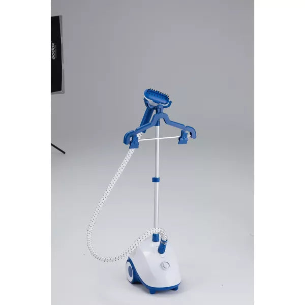 GreenEver Standing Garment Steamer 1500W Powerful Steamer for Clothes with Roll Wheels 1.7L Water Tank for 55 Min Continuous Steaming