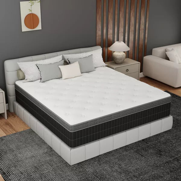 CHEVNI 10/12/14 Inch Mattress in a box Hybrid Spring Memory Foam Medium Firm