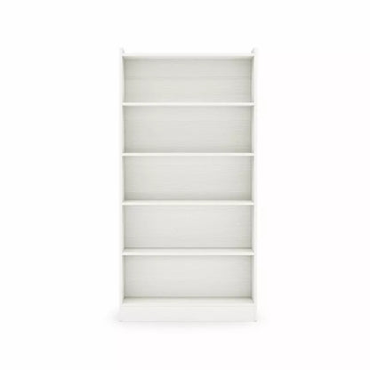 Lirago,6-Tier Wooden Open Bookshelf - Sturdy Particleboard & Melamine Saving Storage for Living Room, Office & Bedroom