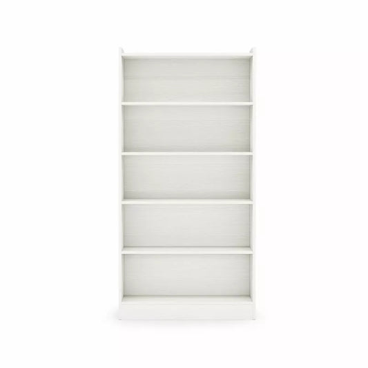 Lirago,6-Tier Wooden Open Bookshelf - Sturdy Particleboard & Melamine Saving Storage for Living Room, Office & Bedroom