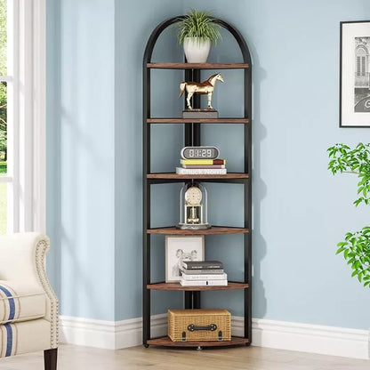 Tribesigns 71" 6-Tier Corner Shelf