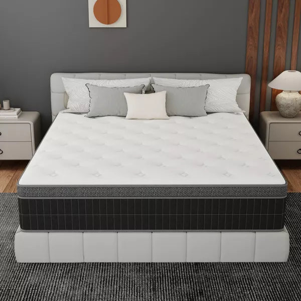 CHEVNI 10/12/14 Inch Mattress in a box Hybrid Spring Memory Foam Medium Firm