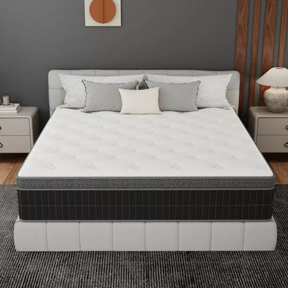 CHEVNI 10/12/14 Inch Mattress in a box Hybrid Spring Memory Foam Medium Firm