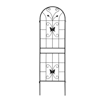 Wooakway 2 Pack Metal Garden Trellis 71" x 19.7" Rustproof Trellis for Climbing Plants Outdoor Flower Support