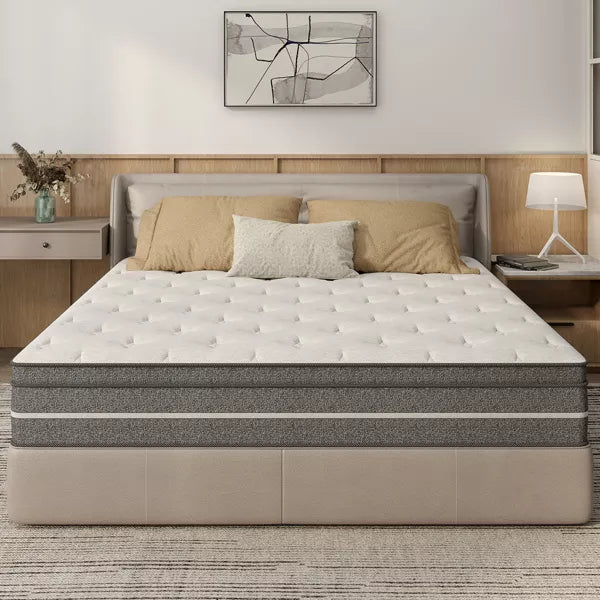 CHEVNI 12-14 Inch Mattress in a box Hybrid Spring Memory Foam Medium Firm