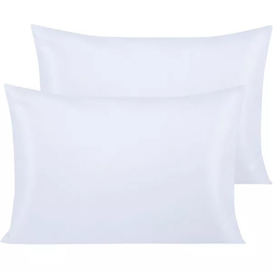2 Pack 500 Thread Count Cotton Pillowcases, Soft and Breathable Envelope Closure Pillow Cases - NTBAY
