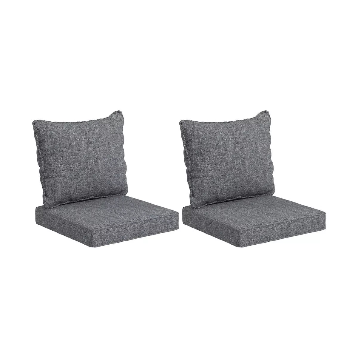 Resenkos Patio Chair Cushions, Outdoor Chair Pads,4 Patio Chair Cushions with Seat & Backrest, Fade Resistant Seat Replacement Cushion Set,