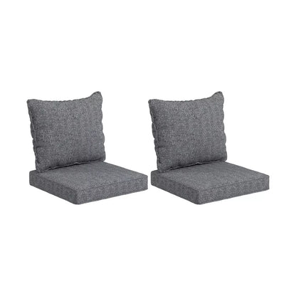 Resenkos Patio Chair Cushions, Outdoor Chair Pads,4 Patio Chair Cushions with Seat & Backrest, Fade Resistant Seat Replacement Cushion Set,