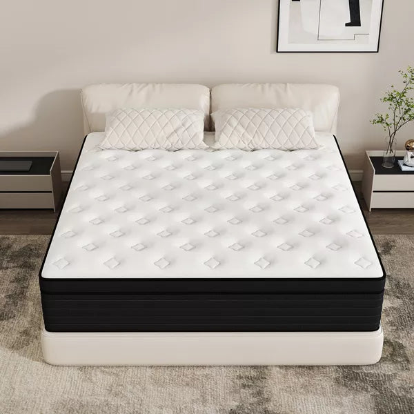 CHEVNI 10/12/14 Inch Mattress in a box Hybrid Spring Memory Foam Medium Firm